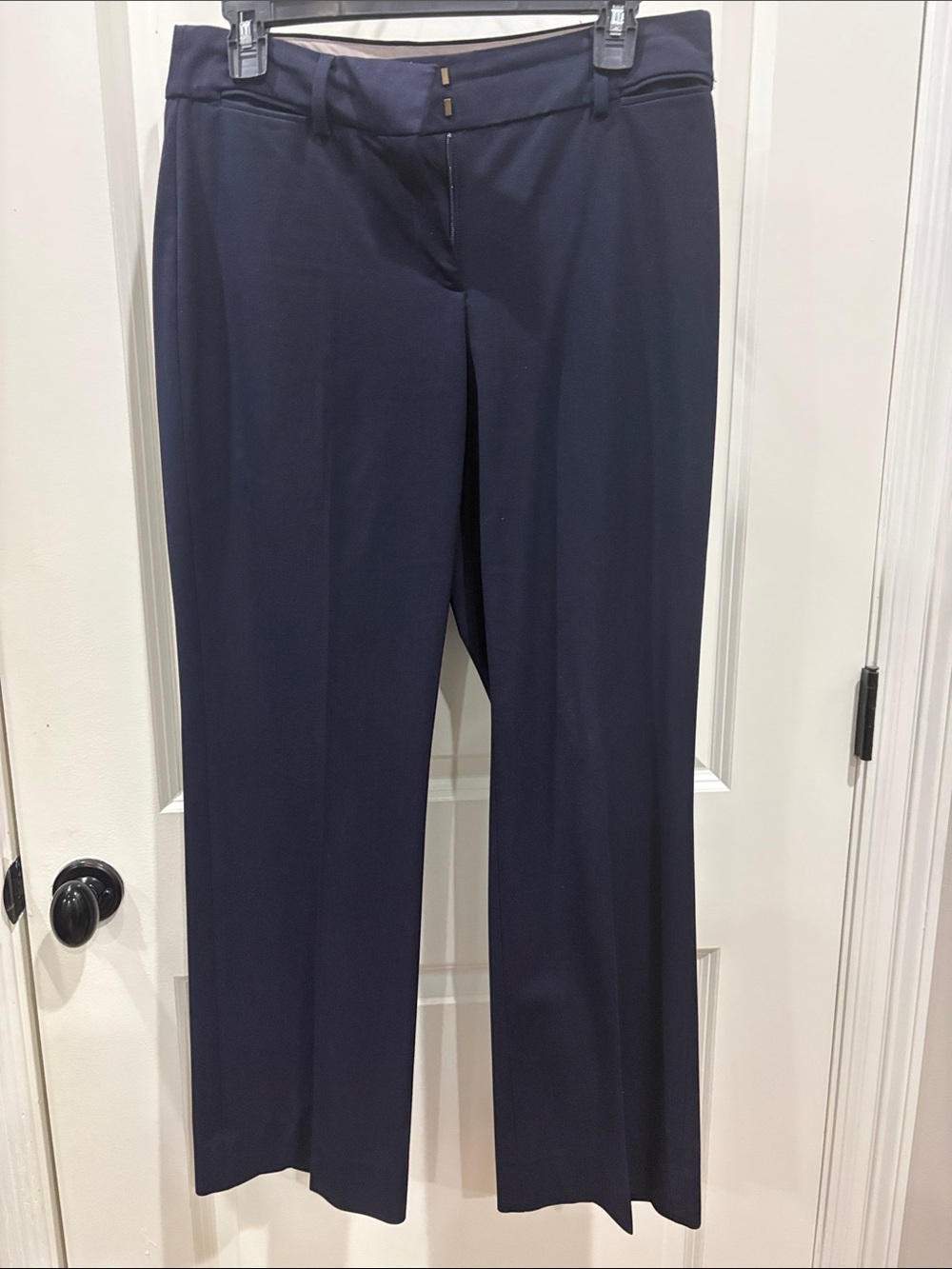 The Limited Navy Straight-Leg Dress Pants
